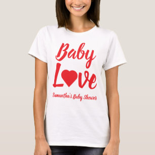Baby Love Heart Baby Shower T-Shirt