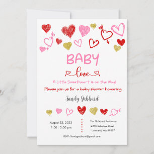 Baby Love Invitation, Baby Shower Invitation