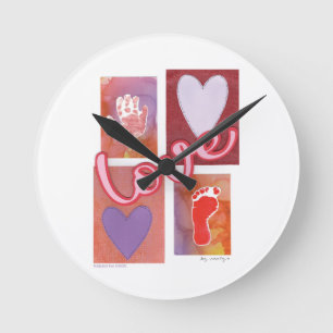 Baby Love - Kids Art for CHOC Round Clock