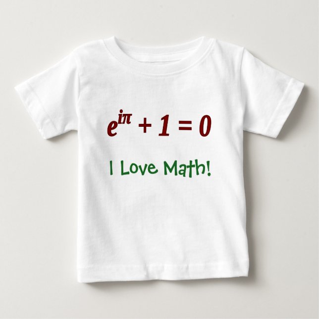 Baby Loves Math! Baby T-Shirt (Front)