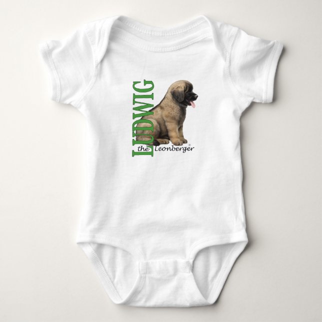 Baby Ludwig the Leonberger Puppy Bodysuit (Front)