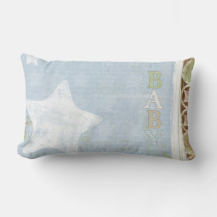 Baby Lumbar Throw Pillow Blue