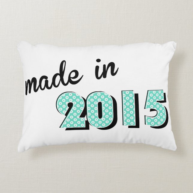 Baby Made In 2016 Decorative Cushion (Front)
