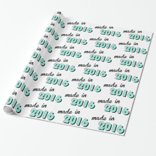 Baby Made In 2016 Wrapping Paper