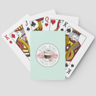 Baby Mama Social Club Aqua Playing Cards