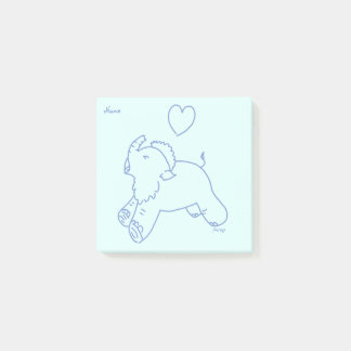 Baby mammoth yawning post-it notes
