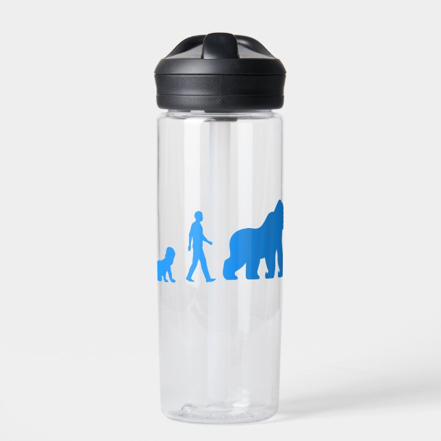 Baby, Man to Gorilla Water Bottle (Front)