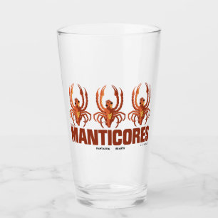 Baby Manticores Vintage Graphic Glass