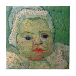 Baby Marcelle Roulin by Vincent van Gogh Ceramic Tile