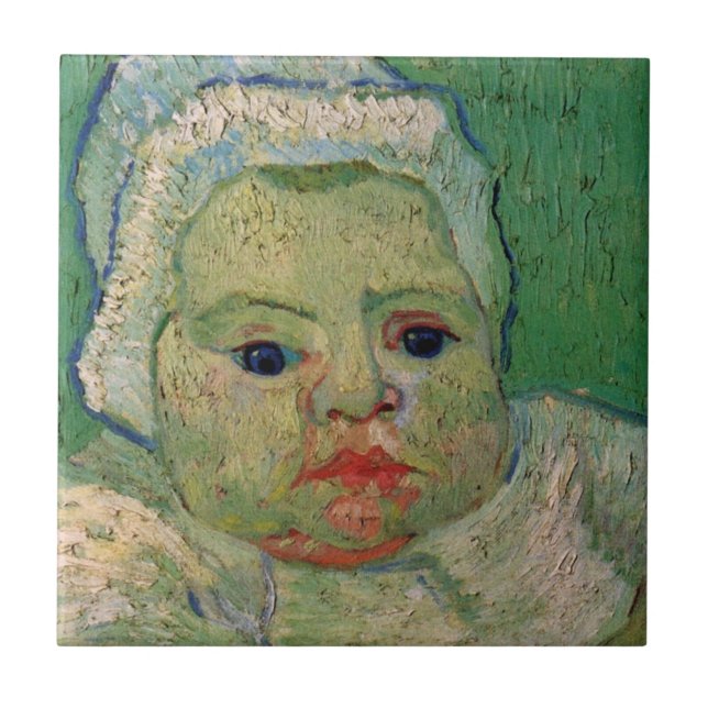 Baby Marcelle Roulin by Vincent van Gogh Ceramic Tile (Front)