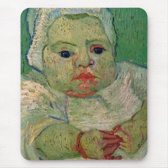 Baby Marcelle Roulin by Vincent van Gogh Mouse Pad (Front)