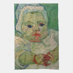 Baby Marcelle Roulin by Vincent van Gogh Tea Towel