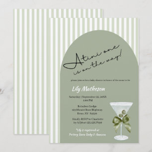 Baby Martini 'tini-one' Baby Shower Invitation