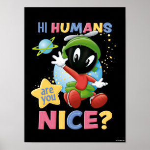 Baby MARVIN THE MARTIAN™  Hi Humans Poster