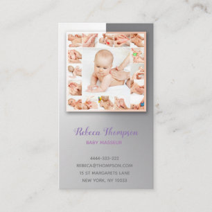 Baby Masseur Massage Specialist Physiotherapist Business Card