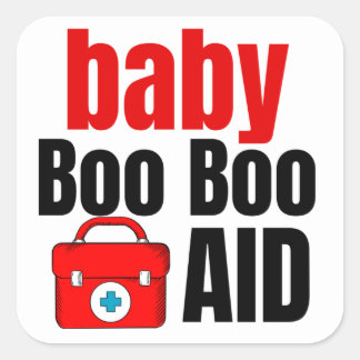 Baby medical kit  square sticker