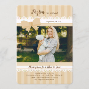 Baby Meet and Greet Photo Invitation