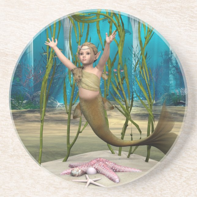 Baby Mermaid Coaster (Front)