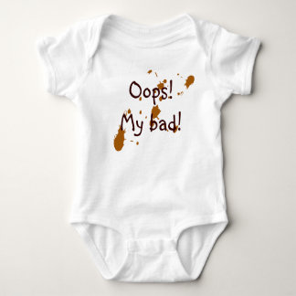 Baby mess "MY BAD!" Baby Bodysuit