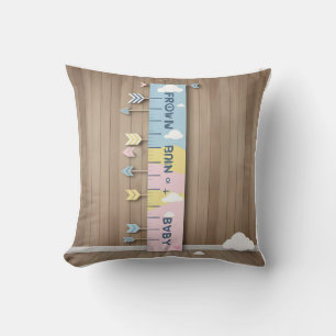 Baby Milestone Growth Chart: Bump to 1st Years Cushion