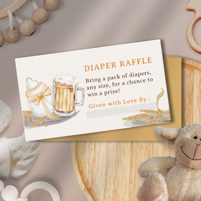 Baby Milk Bottle Beer Diaper Raffle Enclosure Card (Baby Milk Bottle Beer Diaper Raffle Enclosure Card)