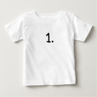Baby Minimalist T-Shirt, Number 1