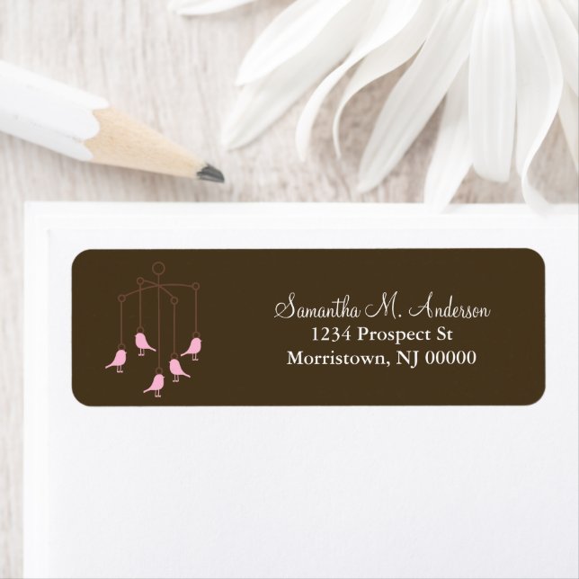 Baby Mobile  Return Address Labels (Insitu)