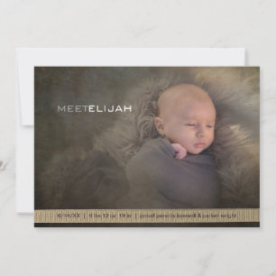 Baby Modern Gender Neutral Announcement