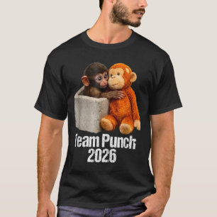 Baby monkey cute monkey team punch 2026 zoo T-Shirt