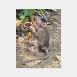 Baby Monkey Fleece Blanket