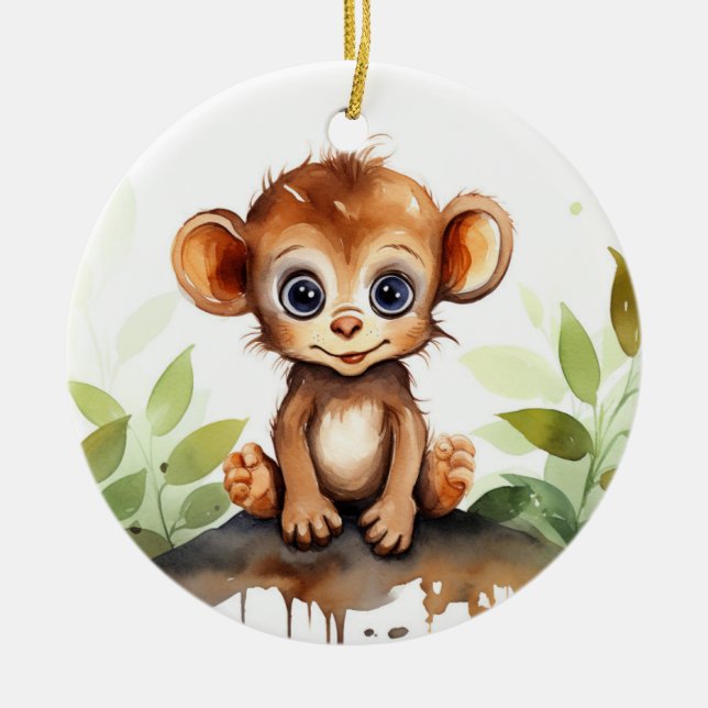 Baby Monkey Ornament (Front)