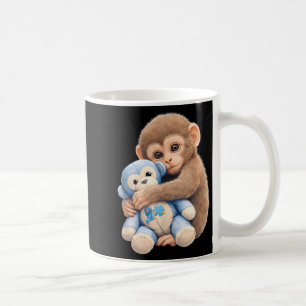 Baby Monkey Punch Hugging Plush Toy Autism Coffee Mug