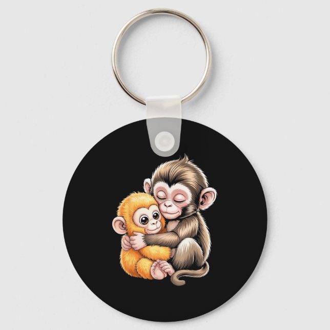 Baby monkey punch  key ring (Front)