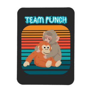 baby monkey punch magnet
