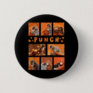 Baby Monkey Punch Mama Monkey Stuff Hugs Kids Men 6 Cm Round Badge