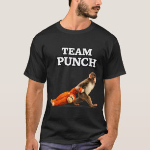 Baby monkey punch meme team punch 2026  T-Shirt