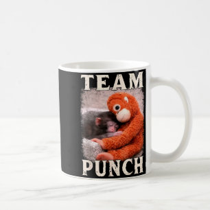 Baby monkey punch meme team punch trend meme coffee mug