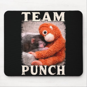 Baby monkey punch meme team punch trend meme mouse pad