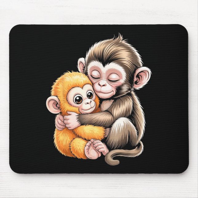 Baby monkey punch  mouse pad (Front)