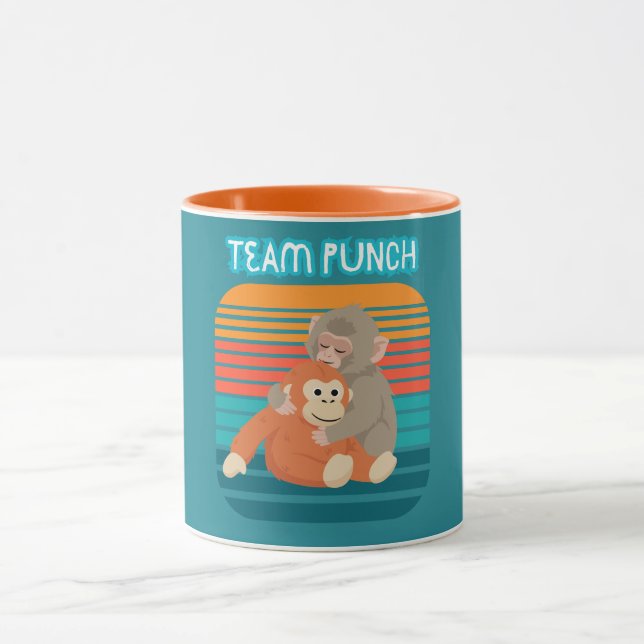baby monkey punch mug (Center)