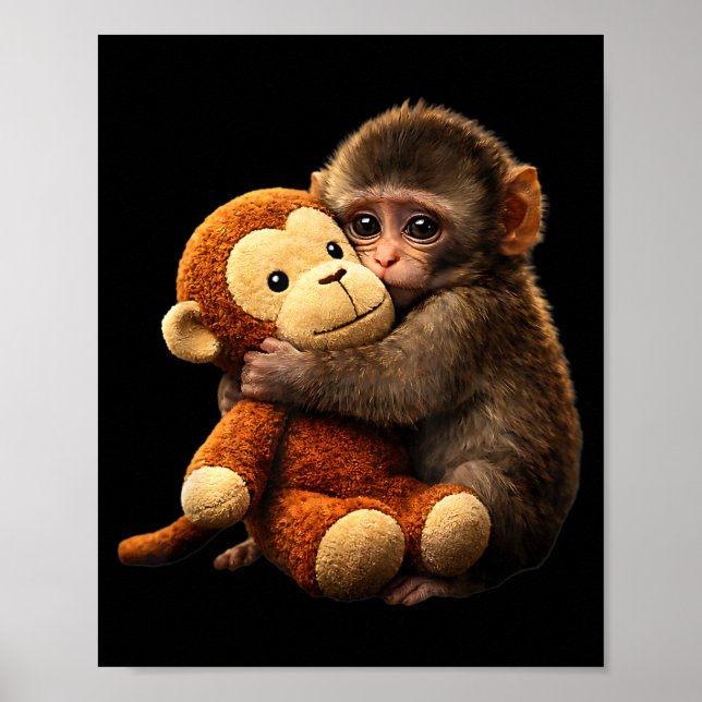Baby monkey punch plush cute monkey punch plush poster (Front)