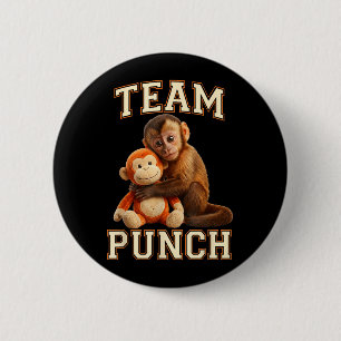 Baby Monkey Punch Team Punch 6 Cm Round Badge