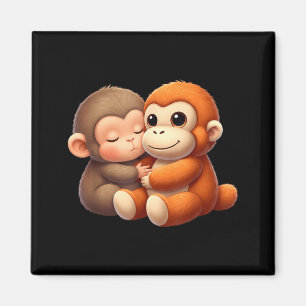 Baby Monkey Punch Team Punch Cute Monkey Punch Magnet