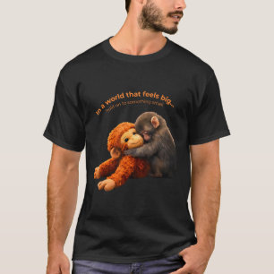 Baby monkey punch team punch hold on to something T-Shirt
