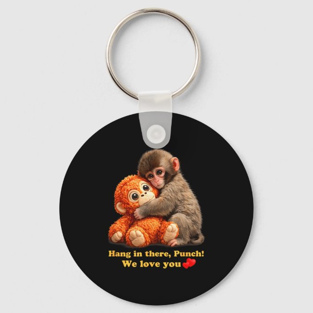Baby monkey punch team punch  key ring (Front)