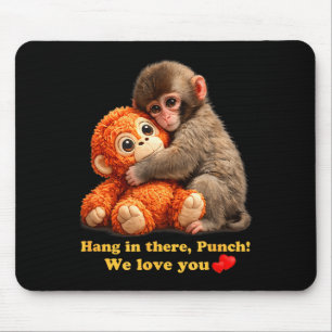 Baby monkey punch team punch  mouse pad