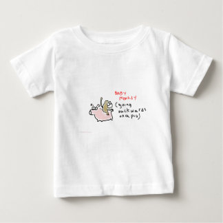 Baby Monkey (riding backwards on a pig) Baby T-Shirt