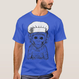 Baby Monkey Safari Animal Chef Funny Cooking Cook T-Shirt