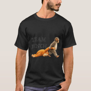 Baby monkey team punch funny monkey meme Baby monk T-Shirt
