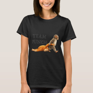 Baby monkey team punch funny monkey meme Baby monk T-Shirt